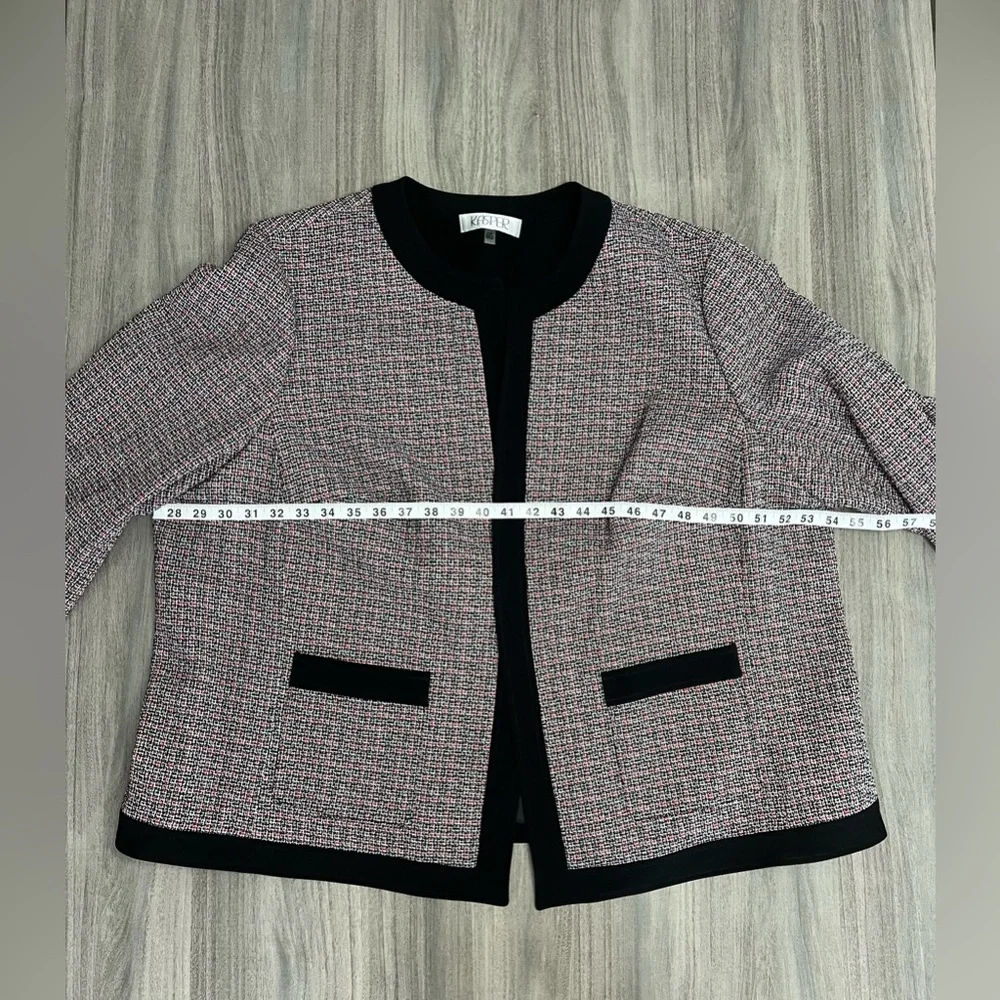 Kasper Women's Plus Size Framed Jacket - Picture 8 of 8